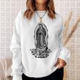 聖母デグアダルーペ サンマリア バックプリント クリスチャン スウェットシャツ 彼女への贈り物
