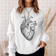 解剖学的に正しい人間の心臓tem Aorta Cardio スウェットシャツ 彼女への贈り物