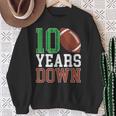 10Th Birthday Football Ten Year Old Football Player Sweatshirt Gifts for Old Women