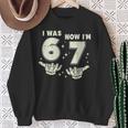 7歳の誕生日 I Was 6 Now Im 7歳 シックスセブン ミーム キッズ スウェットシャツ 年配の女性への贈り物