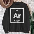 Argon Ar 元素周期表 サイエンスギフト スウェットシャツ 年配の女性への贈り物