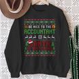 C'est Drôleois Gentil Avec Le Comptable Le Père Noël Regarde Noël Manche Longue Sweater e Cadeaux pour les femmes âgées