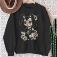 Creepy Bunny Rabbit Japanese Kawaii Manga Horror Goth Sweatshirt Gifts for Old Women