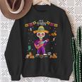 Dia De Los Muertos Skeleton Dancing Guitar Hat Toddler Boys Sweatshirt Gifts for Old Women