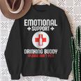 Emotionalupport Drinking Buddy Adultarcastic Humor スウェットシャツ 年配の女性への贈り物