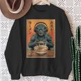 Eating Ramen Japanese Monster Game Lover Birthday Sweatshirt Gifts for Old Women