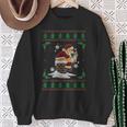 Santa Pooping Down The Chimney Ugly Christmas Sweater Sweatshirt Gifts for Old Women