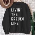 Kazuko の人生を生きている Kazuko 長袖tシャツ スウェットシャツ 年配の女性への贈り物