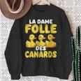 La Dame Folle Des Canards Amoureux Des Animaux Ferme Sweater e Cadeaux pour les femmes âgées