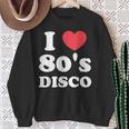 I Love 80S ディスコミュージック レトロディスコ スウェットシャツ 年配の女性への贈り物