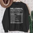 Millennial Nutrition Facts Generation Meme Sweatshirt Gifts for Old Women Millennial Nutrition Facts Generation Meme Sweatshirt Gifts for Old Women