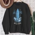 North Shore Oahu Hawaii Vintage Surf Beach Surfer Souvenir Sweatshirt Unisex Gifts for Old Women