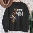 Rock Paper Crispr Dna 生物学者 遺伝子工学 スウェットシャツ 年配の女性への贈り物