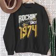 Rockin'ince 1974 Éventail De Musique Rockintage 48E Anniversaire Sweater e Cadeaux pour les femmes âgées