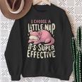Slowpoke I Choose A Little Nap It'super Effect 長袖tシャツ スウェットシャツ 年配の女性への贈り物