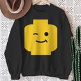 Winking Winky Face ミニフィグ ブリックトイtシャツ スウェットシャツ 年配の女性への贈り物