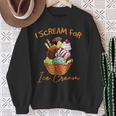 アイ・スクリーム・フォー・アイスクリーム スウェットシャツ 年配の女性への贈り物
