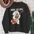 ビション・フリーゼ ギターを弾く ロックンロール 犬好き スウェットシャツ 年配の女性への贈り物