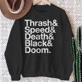 ヘヴィメタル音楽ファンリスト スラッシュスピード ドゥーム デス ブラック スウェットシャツ 年配の女性への贈り物