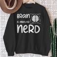 ヴィンテージ NERDファレル Brain Is Forever Nerd ギフトアイデア スウェットシャツ 年配の女性への贈り物