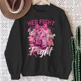 乳がん Her Fight Is Our Fight 乳がんグローブ スウェットシャツ 年配の女性への贈り物