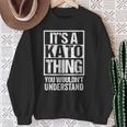 加藤苗字名字 A Kato Thing You Wouldn't Understand Family Name スウェットシャツ 年配の女性への贈り物