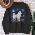 星月夜の犬 ヴァン・ゴッホ サモエド スウェットシャツ 年配の女性への贈り物