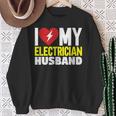 電気技師の夫が大好き スウェットシャツ 年配の女性への贈り物
