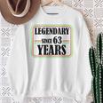 63歳の伝説、63歳の誕生日、ついに63歳 スウェットシャツ 年配の女性への贈り物