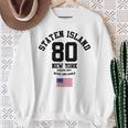 Cooltaten Island New York City Illustration Fashiontyle 長袖tシャツ スウェットシャツ 年配の女性への贈り物