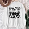 Disco Music It's In Myoul ヴィンテージ 70年代 ダンシング レトロダンス スウェットシャツ 年配の女性への贈り物