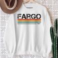 Fargo City レトロ ヴィンテージ ストライプ ギフトとお土産 スウェットシャツ 年配の女性への贈り物