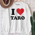 I Heart Taro 名 I Love パーソナライズ スウェットシャツ 年配の女性への贈り物