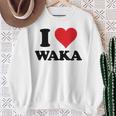 I Heart Waka ファーストネーム I Love パーソナライズ スウェットシャツ 年配の女性への贈り物
