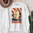 Johannes Brahms クラシック音楽の作曲家 レトロ調 スウェットシャツ 年配の女性への贈り物