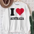I Love Australia スウェットシャツ 年配の女性への贈り物