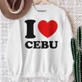 I Love Cebu フィリピン フィリピン人 スウェットシャツ 年配の女性への贈り物