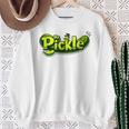 Mr Pickle ピクルス 風変わりで楽しいグラフィックピクルス スウェットシャツ 年配の女性への贈り物