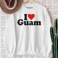 アイラブハートグアムグアマニアンプライド スウェットシャツ 年配の女性への贈り物