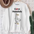 アイ・ラブ・ホノルル スウェットシャツ 年配の女性への贈り物