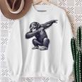 サングラスをかけたダブダンスを踊るチンパンジー猿 スウェットシャツ 年配の女性への贈り物