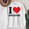 シンガポールへの愛をシンプルに伝える一枚 スウェットシャツ 年配の女性への贈り物