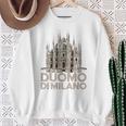 ドゥオーモ・ディ・ミラノ大聖堂のイラスト スウェットシャツ 年配の女性への贈り物