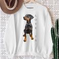 ドーベルマン シャツ ドーベルマン ピンシャー 犬 ママ お父さん 愛 ペット 子犬 スウェットシャツ 年配の女性への贈り物