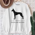 ファラオハウンド ブラック シルエット スウェットシャツ 年配の女性への贈り物