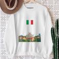 ミラノ お土産 イタリア 旅行 ミラノ バケーション イタリア国旗 スウェットシャツ 年配の女性への贈り物