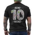 10 Year Old Rock Climbing 10th Birthday Adventures Climber Men's Back Print T-Shirt