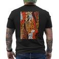 Africa アフリカ Animal Print Africa Is Calling メンズTシャツ バックプリント
