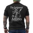 Anubis Egyptian God Of The Dead And Ancient Mythology Men's T-shirt Back Print Anubis Egyptian God Of The Dead And Ancient Mythology Men's T-shirt Back Print