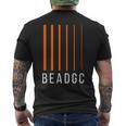 Beadgc 6弦ベースギター ベーシスト、ベースプレイヤー メンズTシャツ バックプリント